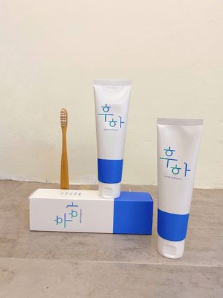 [심폐소생소] 무불소 임산부 천연 치약 — 5점을 준 리뷰어가 2021년 8월 올린 사용 사진