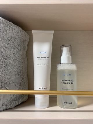 화이트리 비움 약산성 클렌징젤 ,마일드 필링젤 세트 — 5점을 준 리뷰어가 2021년 2월 올린 사용 사진
