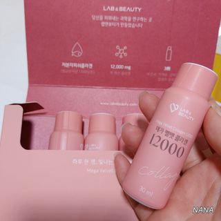 랩앤뷰티 메가 벨벳 콜라겐 12000 — 4점을 준 리뷰어가 2021년 5월 올린 사용 사진