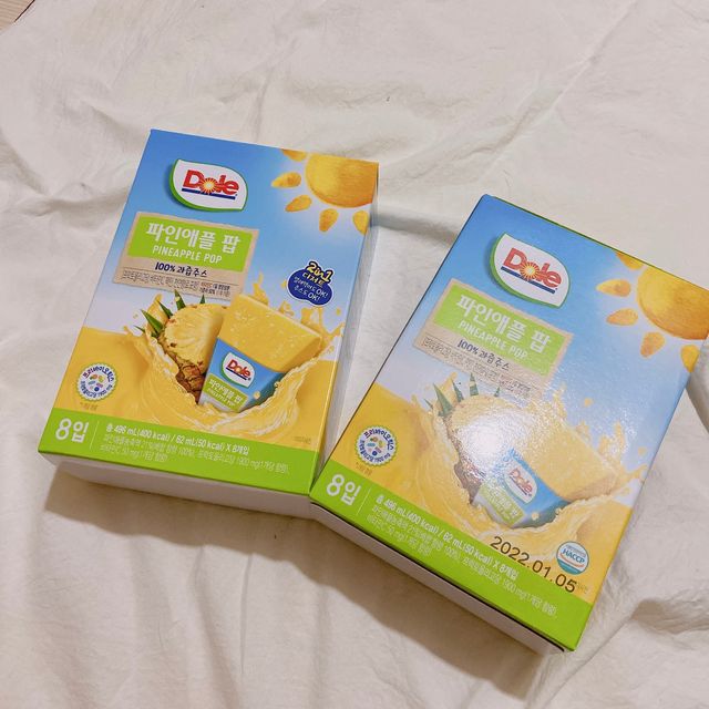 Dole 피치팝/파인애플팝 62ml 8입 X 2박스 리뷰 사진