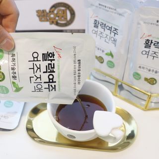 참유원 특허제조 활력 여주진액 여주즙 50포 — 5점을 준 리뷰어가 2022년 1월 올린 사용 사진
