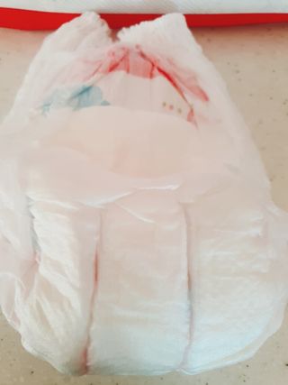 킨도 프리미엄 에어드라이v2 팬티형 기저귀 — 5점을 준 리뷰어가 2021년 6월 올린 사용 사진