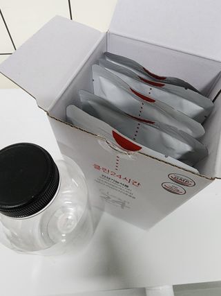 클린24시간 1BOX(5포) + 전용보틀(500ml) — 5점을 준 리뷰어가 2023년 8월 올린 사용 사진