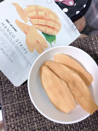 딜라이트 프로젝트 쫀득한 망고말랭이 5입 기획상품 — 4점을 준 리뷰어가 2021년 7월 올린 사용 사진