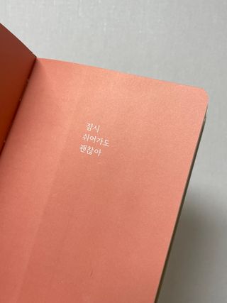 리훈 2023년 하고싶은말다이어리 (세로/정사각 중 택 1, 베이지/블루 중 택 1) — 5점을 준 리뷰어가 2023년 1월 올린 사용 사진