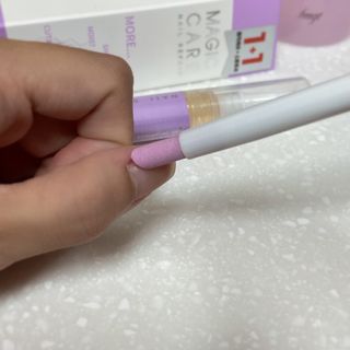 1+2 뷰젤 매직케어 손톱영양제+스톤푸셔+코인타올 셀프 네일케어 — 5점을 준 리뷰어가 2022년 10월 올린 사용 사진
