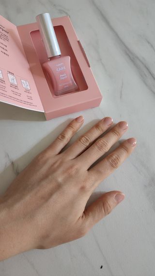 젤리핏 피치리페어 10ml 피치 컬러영양제 효과있는 손톱강화제 — 5점을 준 리뷰어가 2022년 7월 올린 사용 사진