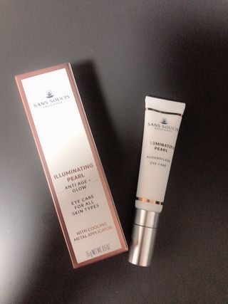 산수시 일루미네이팅 펄 영양 다크서클 스틱 아이 크림 케어 15ml — 5점을 준 리뷰어가 2021년 6월 올린 사용 사진