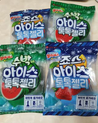 롯데제과 죠스바 아이스 톡톡 젤리 — 5점을 준 리뷰어가 2021년 10월 올린 사용 사진
