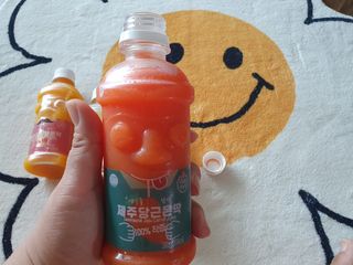 탐라원 제주의 맛, 몬딱주스 4종세트 - 한라봉몬딱주스, 천혜향몬딱주스, 청귤에이드, 당근몬딱주스 — 5점을 준 리뷰어가 2021년 7월 올린 사용 사진