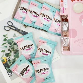롯데제과 찰떡파이 크림치즈 — 4점을 준 리뷰어가 2021년 5월 올린 사용 사진