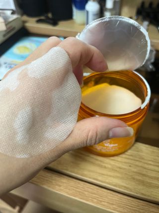 제주인디 비타민 C 반짝 점보 패드 — 5점을 준 리뷰어가 2023년 9월 올린 사용 사진