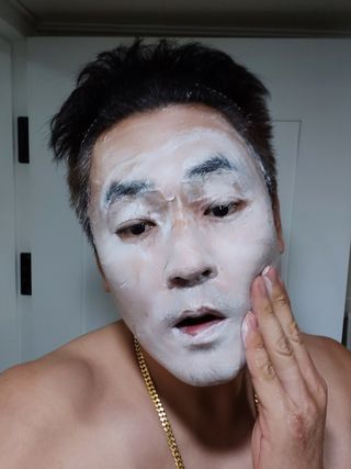 [갸스비] 지성 남성을 위한 포어케어 클렌징폼 — 5점을 준 리뷰어가 2021년 10월 올린 사용 사진