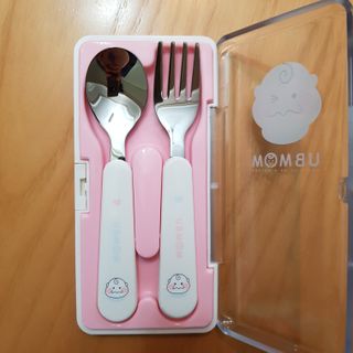 유비맘 스푼포크 케이스 세트 1+1 _컬러랜덤 발송 — 5점을 준 리뷰어가 2021년 1월 올린 사용 사진