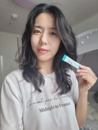 프리마인 유산균 국가지정연구소 선정, 살아있는 생유산균 200억 마리의 힘. 유산균n굿바이옴플러스 — 5점을 준 리뷰어가 2021년 12월 올린 사용 사진