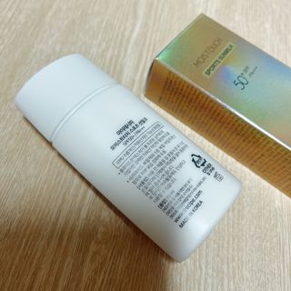 아이레시피 모이스트터치 스포츠 선밀크 50ml (SPF50+ PA+++) — 5점을 준 리뷰어가 2023년 4월 올린 사용 사진