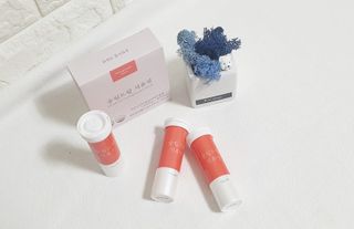 [슬림드랍 석류맛] 건기식 다이어트 보조제 겸 비타민 — 5점을 준 리뷰어가 2022년 1월 올린 사용 사진