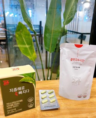 클린24시간 1BOX(5포) + 전용보틀(500ml) — 3.5점을 준 리뷰어가 2023년 8월 올린 사용 사진