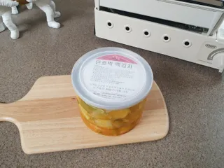 셰프애찬 단호박 백김치 1kg — 5점을 준 리뷰어가 2022년 10월 올린 사용 사진