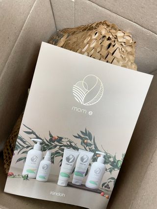 mom e 맘이 내추럴 베이비 케어 크림+바디오일 — 5점을 준 리뷰어가 2021년 1월 올린 사용 사진