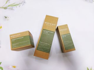마리엔메이 센서티브 수딩 젤 크림 + 어성초 티트리 추출물 세럼 + 어성초 티트리 모공 클렌징 폼 — 5점을 준 리뷰어가 2021년 9월 올린 사용 사진