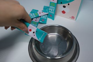 펫시랩 반려견용 액상 프리바이오틱스 아쿠아펫 — 4.5점을 준 리뷰어가 2021년 1월 올린 사용 사진