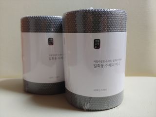 [생활공작소] 일회용 수세미 미니_그레이 60매 x 3입 — 5점을 준 리뷰어가 2021년 2월 올린 사용 사진