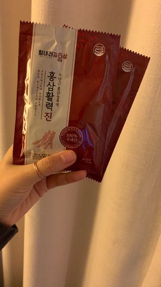 힘내라김홍삼 홍삼활력진 50ml x 5포 — 5점을 준 리뷰어가 2021년 3월 올린 사용 사진