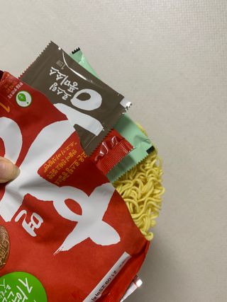 [풀무원] 자연은맛있다 정면, 백면, 홍면  세트 — 5점을 준 리뷰어가 2021년 4월 올린 사용 사진
