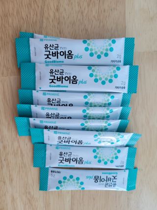 프리마인 유산균 국가지정연구소 선정, 살아있는 생유산균 200억 마리의 힘. 유산균n굿바이옴플러스 — 5점을 준 리뷰어가 2021년 9월 올린 사용 사진