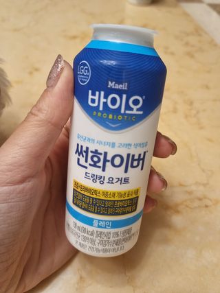 LIVE 매일바이오 썬화이버 드링킹 요거트 — 5점을 준 리뷰어가 2022년 8월 올린 사용 사진