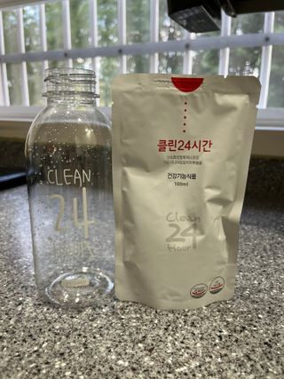 클린24시간 1BOX(5포) + 전용보틀(500ml) — 5점을 준 리뷰어가 2022년 9월 올린 사용 사진