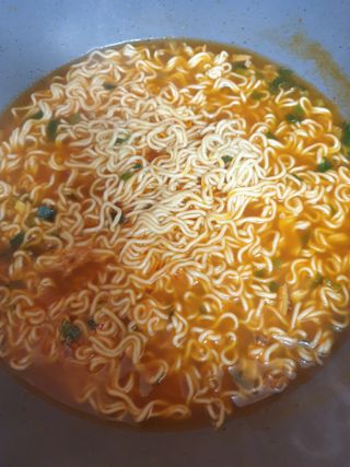 [풀무원] 자연은맛있다 정면, 백면, 홍면  세트 — 5점을 준 리뷰어가 2021년 4월 올린 사용 사진