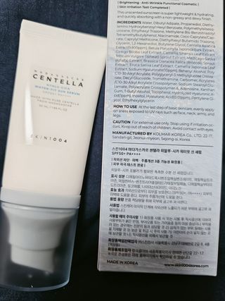 [스킨1004] 마다가스카르 센텔라 히알루-시카 워터핏 선세럼 50ml — 5점을 준 리뷰어가 2024년 5월 올린 사용 사진
