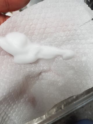 부직포나라 중금속유해물질ZERO 뜯어쓰는 주방 일회용수세미 60매 2매 — 5점을 준 리뷰어가 2022년 10월 올린 사용 사진