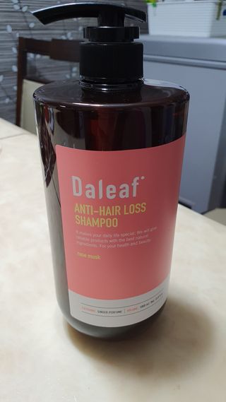 달리프 진저 베러 퍼퓸 탈모 완화 샴푸 1000ml 향 3종 — 5점을 준 리뷰어가 2021년 1월 올린 사용 사진