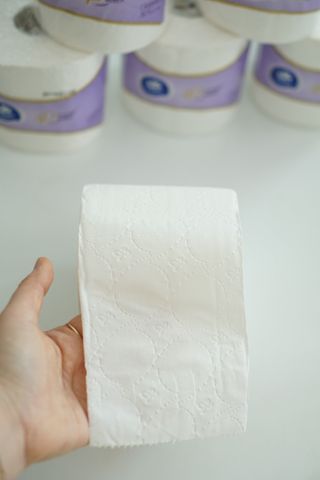 빈다 4Deluxe 4겹 엠보싱 롤 화장지 — 5점을 준 리뷰어가 2022년 3월 올린 사용 사진