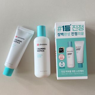리더스코스메틱 리더스 카밍 바이오틱스 #1등 진정 기획세트 [에센스 워터150ml + 크림 마스크80ml] — 5점을 준 리뷰어가 2022년 8월 올린 사용 사진