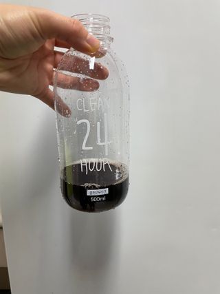 클린24시간 1BOX(5포) + 전용보틀(500ml) — 5점을 준 리뷰어가 2022년 7월 올린 사용 사진