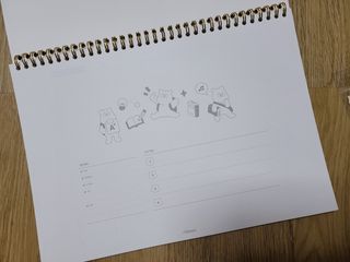 리훈 곰부 체크리스트+ 곰부 리무버블스티커 1장 — 5점을 준 리뷰어가 2021년 5월 올린 사용 사진