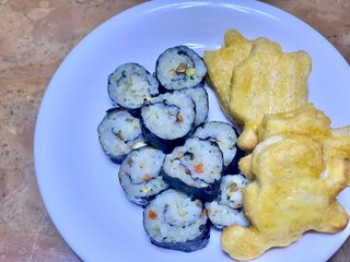 해풀잎 누구나 김밥*1ea [(혼합야채 35g *1ea,  김밥김 (5g, 5ea),  양념간장 (6g, 5ea), 참기름(5g, 2ea)] — 5점을 준 리뷰어가 2022년 5월 올린 사용 사진