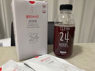 클린24시간 1BOX(5포) + 전용보틀(500ml) — 5점을 준 리뷰어가 2023년 4월 올린 사용 사진