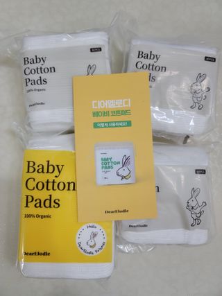 디어엘로디 프리미엄 유기농 베이비 솜티슈 40매 3 + 1 PACK — 5점을 준 리뷰어가 2021년 2월 올린 사용 사진