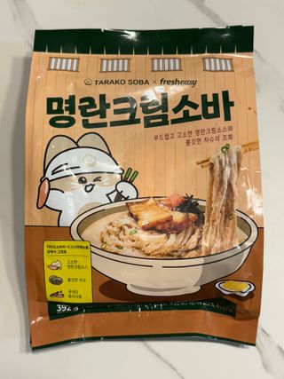 *구매평/프레시지 타라코소바 명란크림소바 (냉동) — 4.5점을 준 리뷰어가 2025년 8월 올린 사용 사진