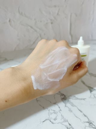 아이레시피 모이스트터치 스포츠 선밀크 50ml (SPF50+ PA+++) — 5점을 준 리뷰어가 2023년 6월 올린 사용 사진