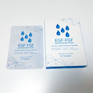 Dr.느루벗 느루벗 EGF FGF 스킨 리커버리 마스크 10장 — 5점을 준 리뷰어가 2021년 5월 올린 사용 사진