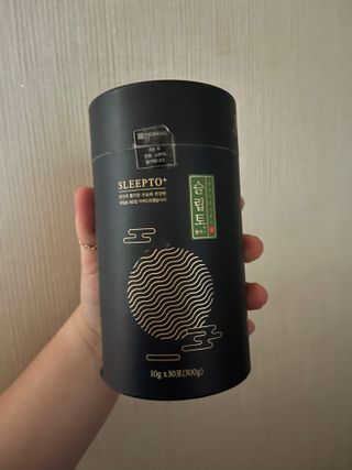 프리마인 자체 기업부설 연구소에서 찾아낸 건강한 수면의 비밀.  슬립토 플러스 30포 — 5점을 준 리뷰어가 2022년 8월 올린 사용 사진