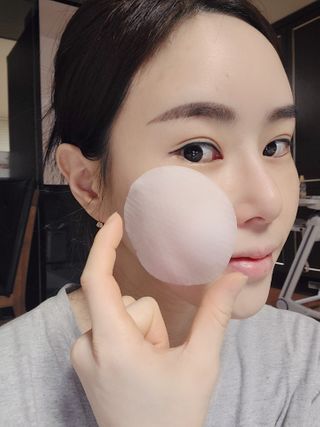 메디필 레드 락토 콜라겐 필링패드 — 5점을 준 리뷰어가 2021년 2월 올린 사용 사진