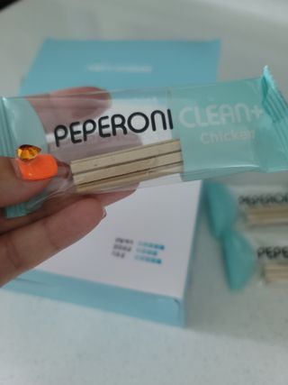 페페로니 클린플러스 덴탈치킨껌 10g x 14p — 5점을 준 리뷰어가 2021년 7월 올린 사용 사진