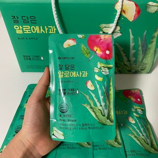 서울약사신협 잘 담은 알로애사과_70ml x 30포 — 4.5점을 준 리뷰어가 2021년 9월 올린 사용 사진